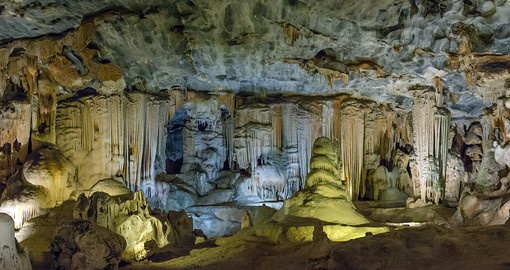 In the Swartberg range, the Cango Caves are among South Africa's finest