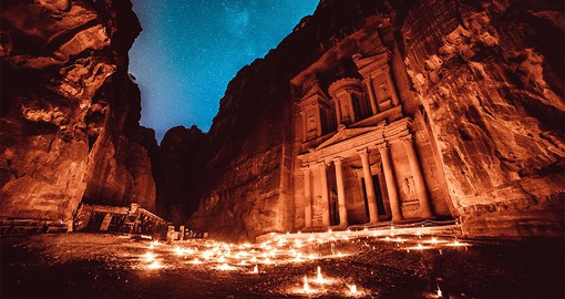 Carve out time to visit Petra and admire the natural pink sandstone of Rose City