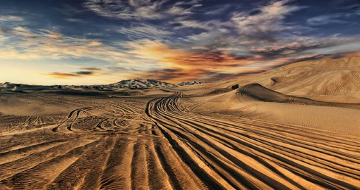 Visit the Arabian Desert, one of the largest bodies of sand in the world