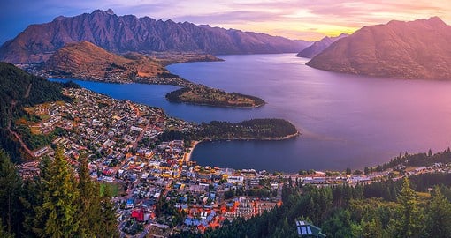 Experience aerial view of Queenstown during your next New Zealand vacations.