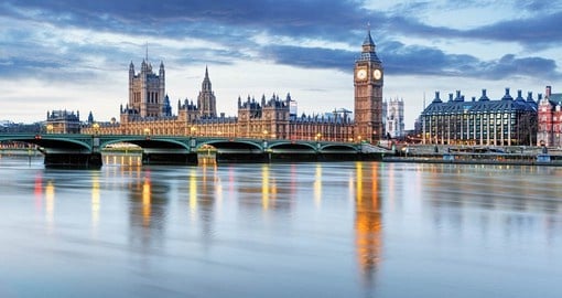 Your London Vacation gives you time to visit all the hightlights including The Houses of Parliment and Big Ben