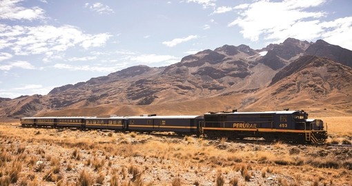 Travel on the Belmond Andean Explorer Train on your trip to Peru