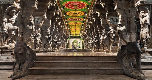 The Hindu Temple in Madurai is dedicated to the goddess Meenakshi