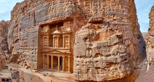 Al-Khazneh or The Treasury is one of the elaborate structures that compose Petra