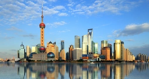 Shanghai and its 21st century skyline - a fantastic photo opportunity on China tours.