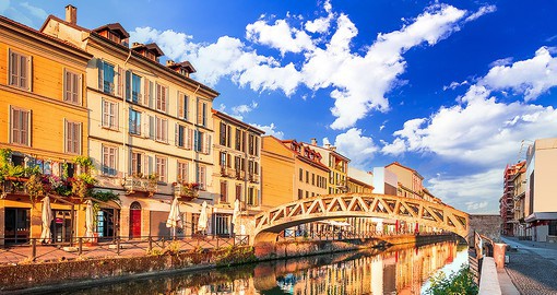 Go for a stroll along the banks of the Naviglio Grande