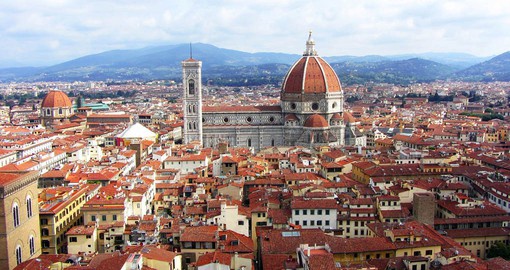 The magnificent Santa Maria del Fiori and Brunelleschi's dome, Florence