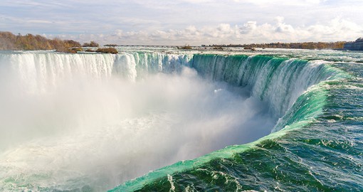 Experience the raw power of Canada's Horseshoe Falls