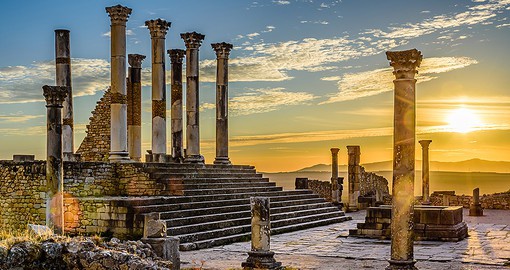 An outpost of the Roman Empire, Volubilis was founded in the 3rd century BC