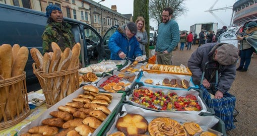 The Riverside Market offers fresh food, great prices, and all from local producers. Image courtesy Visit Cardiff