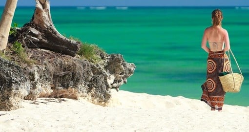 Enjoying the beach is always a great activity on all  Zanzibar tours.