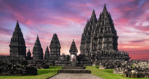 Consisting of 240 temples, the Prambanan Temple Complex is the largest in Indonesia