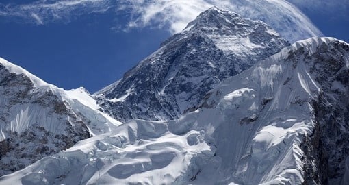 Mount Everest - the worlds highest mountain at 8850m