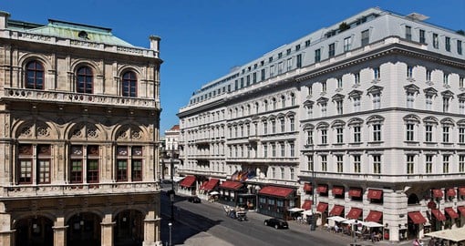 Founded in 1876, Hotel Sacher occupies a prime location adjacent to the Vienna State Opera
