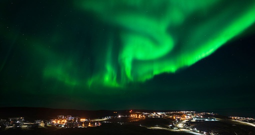 Northern lights over Iqaluit