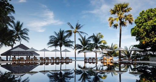 The Surin is a luxury hotel that boasts an idyllic beachfront location