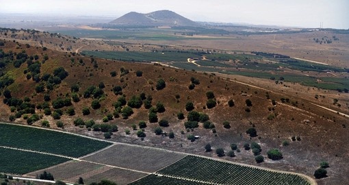 View of the Golan Heights from Mt Bental is always a popular stop while on your Israel vacation.