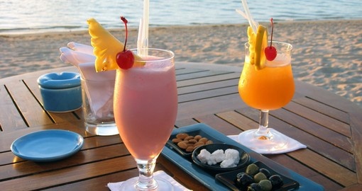 Romantic Cocktail for lovers by the beach in Mauritius