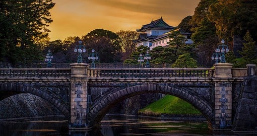 The main residence of the Emperor of Japan, the Imperial Palace is located in Tokyo's Chiyoda district