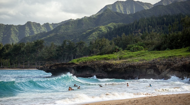 Hawaiian beaches on Oahu