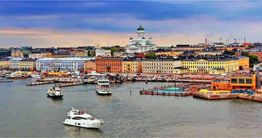 Helsinki, the capital of Finland, is a vibrant seaside city of beautiful islands and great parks