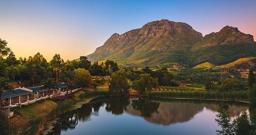 Less than an hour's drive from Cape Town are the beautiful Cape Winelands