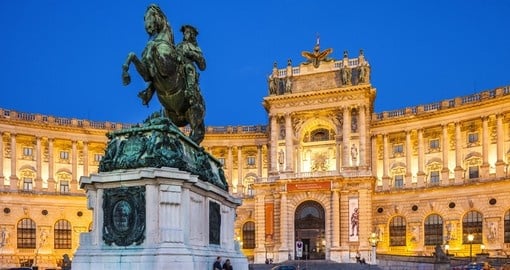Hofburg Palace - a popular inclusion of on many Vienna tours.