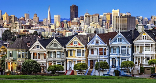 The Painted Ladies, one of the most photographed sites in San Francisco