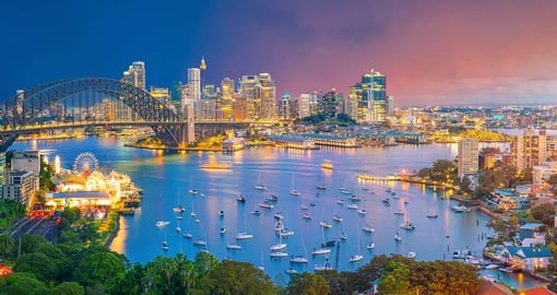 Sydney Harbour at twilight