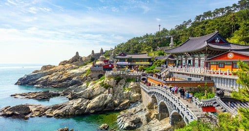 Step away from the temples of the mountains towards Haedong Yonggungsa Temple, South Korea's picturesque seaside temple