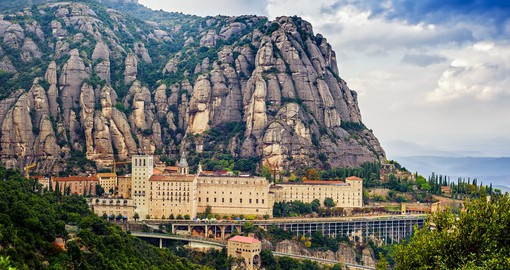 During your exploration of Spain, witness the breathtaking view of the Montserrat Mountain which elevates up to 1236 metres