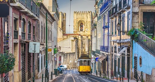 Travel in style while crossing the city in one of Lisbon's Yellow Trams