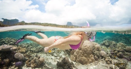 Snorkelling is one of the many activities available during your Cook Islands trip.