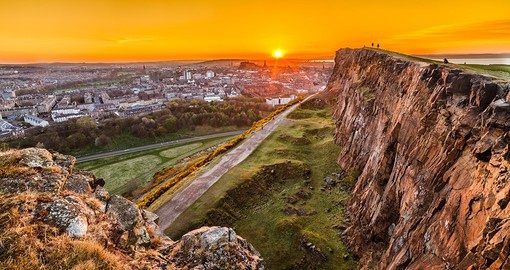 Hike the hills up to Arthur's Seat for a breathtaking view of Edinburgh