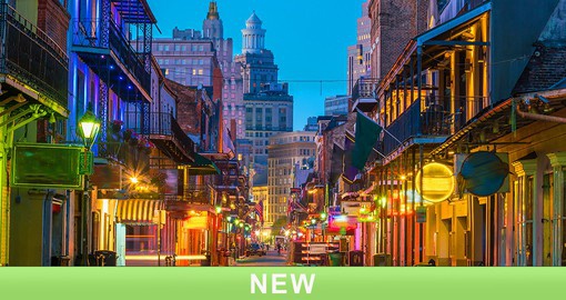 Live up the night life in the French Quarter, known to never sleep