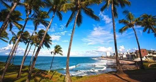 Barra Beach in Salvador City – always a great time to relax and sunbath while on your Brazil vacation