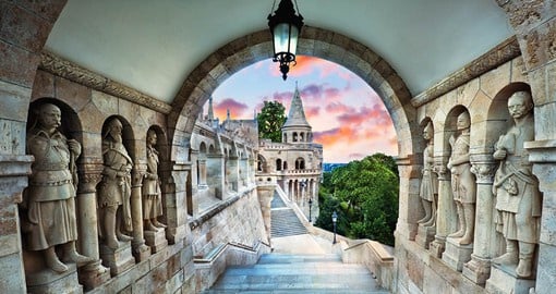 Located in Buda Castle, Fisherman's Bastion has panoramic views of the city