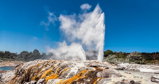 Rotorua is renowned for its geothermal activity and Maori culture
