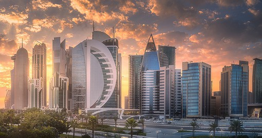 Located on the Persian Gulf, Doha is Qatar's capital and commercial hub