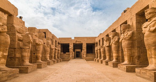 The massive temple complex of Karnak was the principal religious center of the god Amun-Re