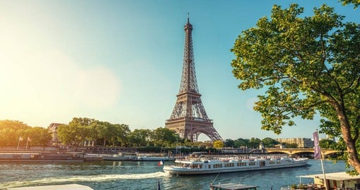 Built for the 1889 World's, the Eiffel Tower is a 1000-foot tall wrought iron tower, considered an architectural wonder