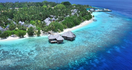 Aerial view of Bandos Maldives