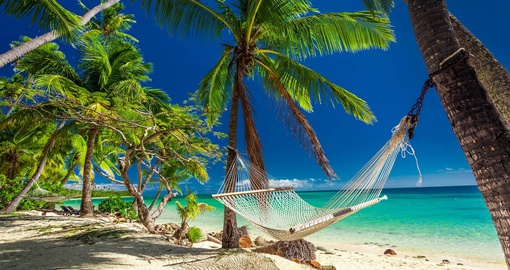 Relax between snorkelling trips and village visits in Fiji.