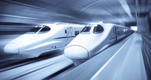 Modern high speed trains