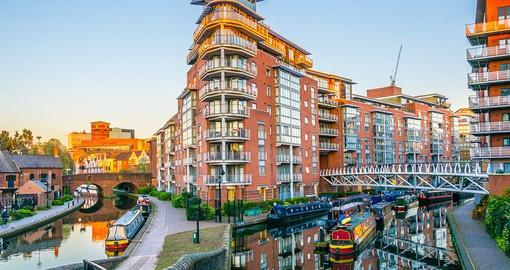 Journey through Birmingham by crossing its canals and venturing through the industrial streets