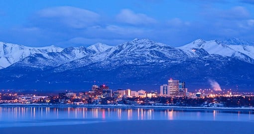 Located on the Cook Inlet, Anchorage is Alaska's largest city