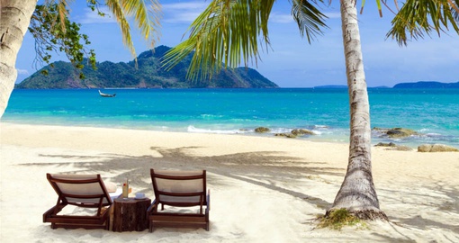 Located on Phuket's west coast, Bang Tao Beach stretches for over 6 kms