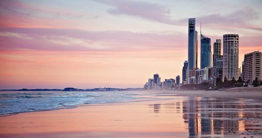 Enjoy the colours of the Gold Coast as you drive through Queensland