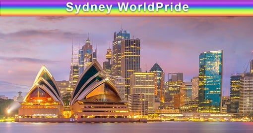 Join the crowd at sunset to celebrate WorldPride 2023 in stunning Sydney