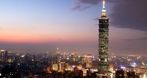 Taipei 101, the tallest building in Taiwan